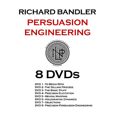 #ad Richard Bandler 8 DVDs PERSUASION ENGINEERING $95.00