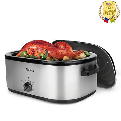 #ad Electric Roaster Oven Large Size Fits Veggies Turkey Steel Exterior Easy Clean $80.36
