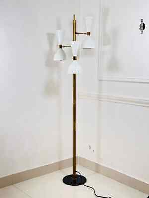 #ad Handcrafted Sputnik Floor Lamp Mid Century Stilnovo Style Italian Brass Lamp $529.20