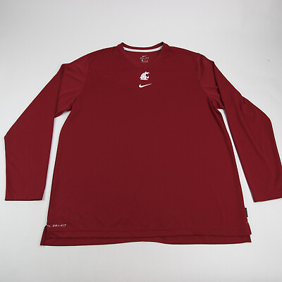 #ad Washington State Cougars Nike OnField Long Sleeve Shirt Men#x27;s Red Used $18.19