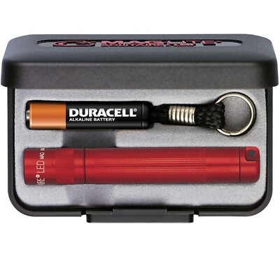 #ad Maglite Solitaire J3A032 Red 1X AAA LED 47 Lumen Keychain Flashlight $23.37