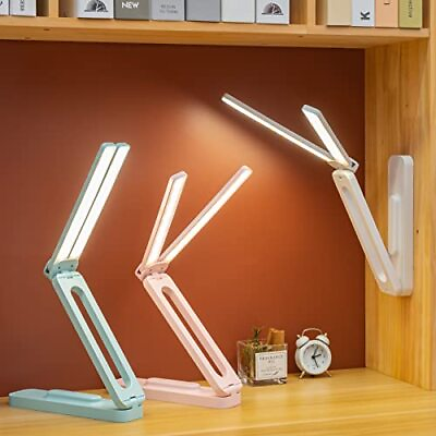 #ad Double Head Desk Lamp with Large Lighting RangeMini Lamp for Small SpacesRech... $25.23