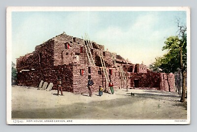 #ad Postcard Hopi House Native American Grand Canyon Arizona AZ Vintage Harvey I1 $4.99