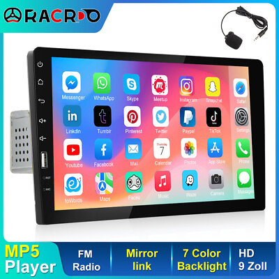 #ad Single 1 Din 9quot; Car Stereo Radio Bluetooth Touch Screen FM USB MP5 Player MIC $43.99
