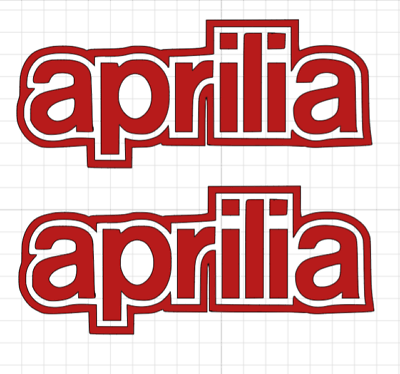 #ad APRILIA vinyl logo decal stickers x2 GBP 3.99