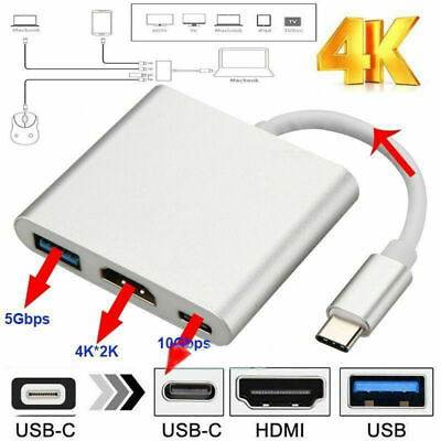 #ad NEW USB Type C to HDMI HDTV TV Cable Adapter Converter For Macbook Android Phone $6.74