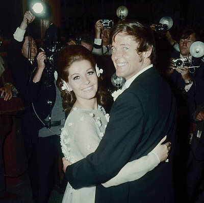 #ad Luisa Mattioli and English actor Roger Moore 1969 OLD PHOTO AU $9.00