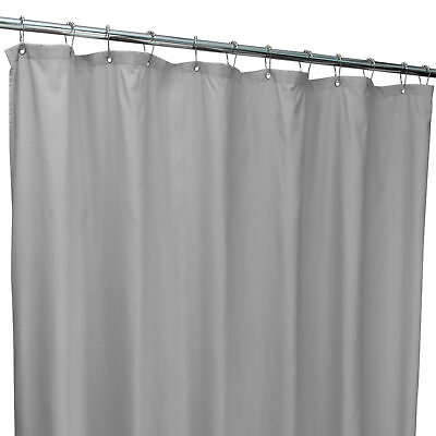 #ad Bath Bliss Microfiber Soft Touch Diamond Design Shower Curtain Liner in Silver $32.46