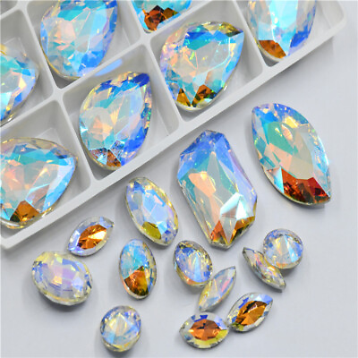 #ad rhinestone crystal appliques glass pointback Paradise Shine BEAD jewelry making $25.20