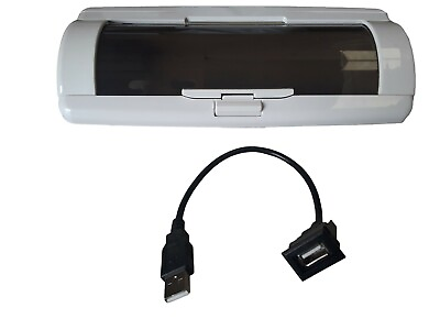 #ad Boat Car Stereo Radio Waterproof Shield Automatic Door CD White Cover USB $15.00