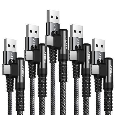 #ad AINOPE USB Type C Cable 5 Pack 10 6.6 6.6 3.3 1.6ft 3.1A C Type Charging Ca... $32.77