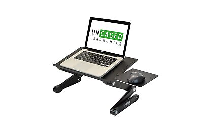 #ad WorkEZ BEST Adjustable Laptop Stand Lap Desk for Bed Couch with Mouse Pad erg... $64.62