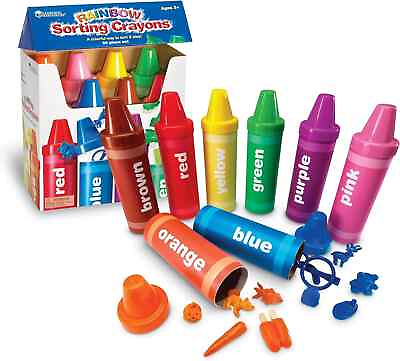 #ad Learning Resources Rainbow Sorting Crayons 56 Pieces Ages 3 Kids Crayons amp; $33.00