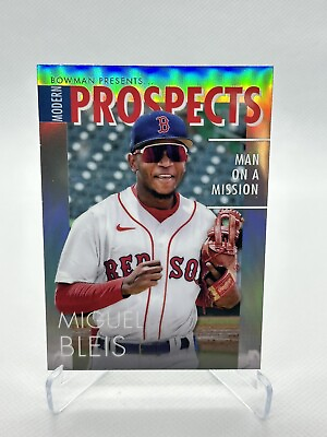 #ad 2023 Bowman Chrome Miguel Bleis Modern Prospect Boston Red Sox #MP 5 $1.25