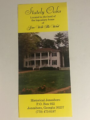 #ad Stately Oaks Vintage Brochure Jonesboro Georgia br2 $6.29