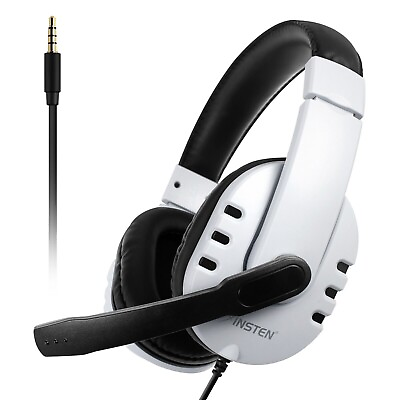 #ad Insten Gaming Headset with Microphone 3.5mm Compatible with PCMac PSXbox One $16.95