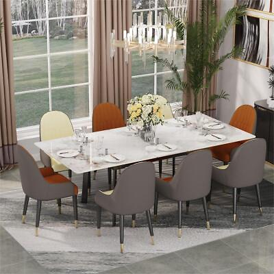 #ad Contemporary Extendable Dining Room Table Set fr 6 8 Seat Kitchen Table Heatproo $159.90