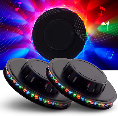 #ad BestLuz Sound Activated Party Lights x2 Pack USB Powered DJ Disco Lights for Pa $28.72