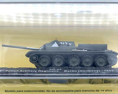 #ad SU 85 13th Polish Artillery Regiments Berlin 1945 ATLAS Tank 1 72 die cast $14.68