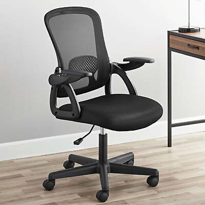 #ad Ergonomic Mesh Office Chair Swivel Computer Desk Chair Home Seat w Flip up Arms $88.50