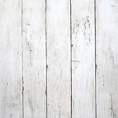 #ad Peel and Stick Wallpaper White Wood Wallpaper Wood White Wallpaper Removable ... $7.73