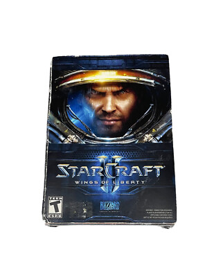 #ad Starcraft 2 Wings Of Liberty Computer Game PC Mac Box Blizzard Ent Preowned $14.99