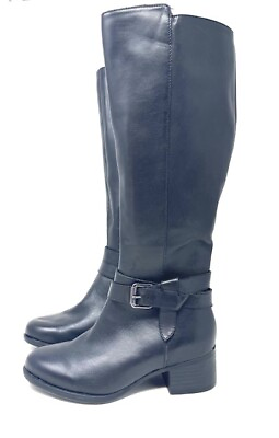 #ad Black Dalton Leather Boot Women 7.5M $67.99