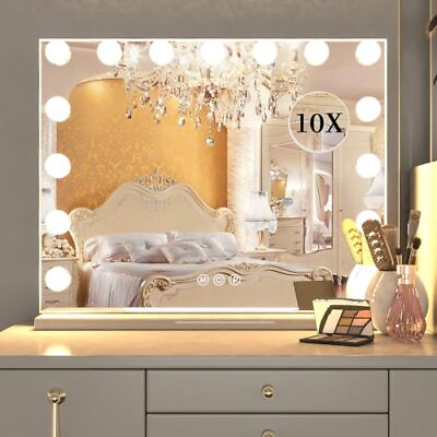 #ad Vanity Mirror with Lights Hollywood Makeup Mirror 15 Bulbs 23quot;x18quot; Regular $139.22