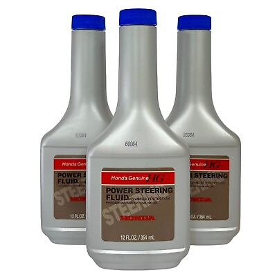 #ad 3 new bottles genuine HONDA Power steering pump fluid 12oz 08206 9002 $21.99