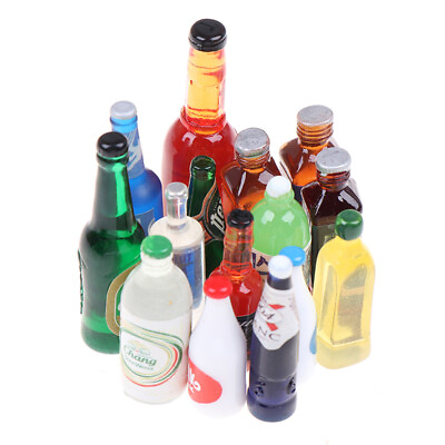 #ad 5Pcs 1:12 Dollhouse Miniature Drinks Bottles Model Dolls Kitchen Accessories dx $7.32