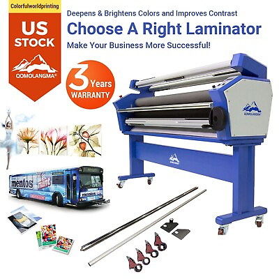 #ad #ad 55in Full auto Wide Format Cold Laminator with Heat Assist amp; Trimmers Function $2998.60
