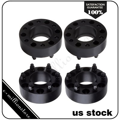 #ad 4PCS 2quot; 6x135 14x2 Black Hub Centric Wheel Spacers For 2004 2014 Ford F 150 $101.59