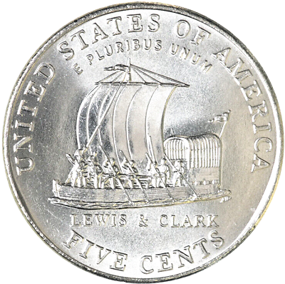 #ad 2004 P Jefferson Keelboat Nickel Choice BU US Coin From OBW Free Samp;H 2004 $2.99