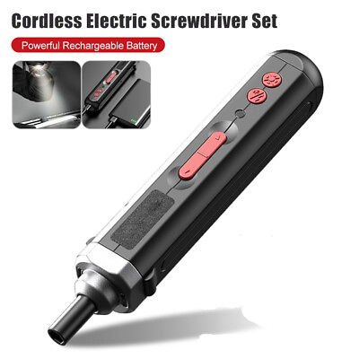 #ad Cordless Electric Screwdriver Portable Mini Screwdriver Drill Bit Bit Power Tool $15.99