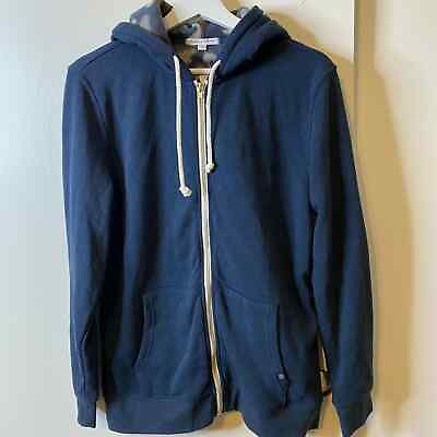 #ad Threads 4 Though Small Zip Up Hoodie Jacket Blue Org. Cotton NWT Msrp $78 $22.49