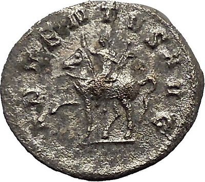 #ad TRAJAN DECIUS on horse 250AD Authentic Rare Ancient Silver Roman Coin i40630 $130.00