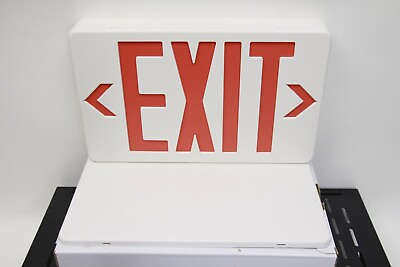 #ad Emergency RED Exit Sign LED Plastic 120V Emergi Lite ELX400RN Thomas Betts $9.99