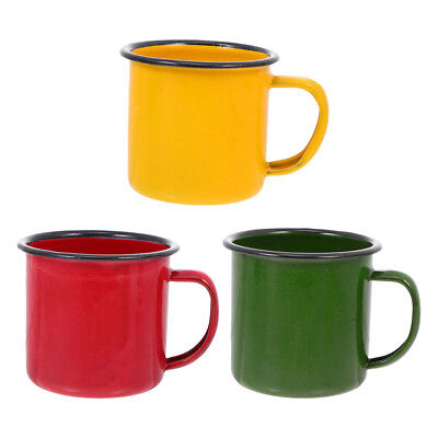 #ad Kids#x27; Enamel Camping Mug: Durable and Safe for Outdoor Use $12.98