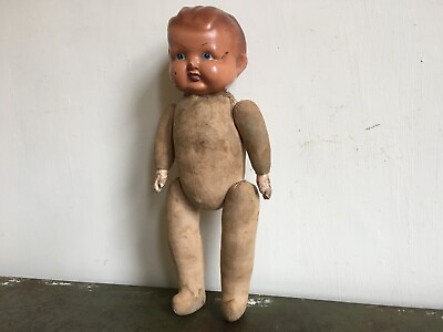 #ad Antique Composite Baby Toy Doll Farmhouse Barn Salvage c1920s GBP 28.00