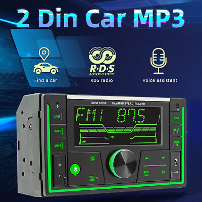 #ad Car Double Din Radio 12V Universal Bluetooth Car MP3 Player Remote Control US $47.89