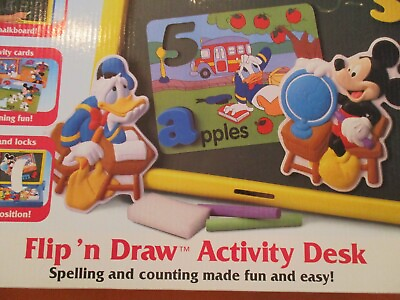 #ad NWOT Flip #x27;N Draw Activity Desk Fisher Price Walt Disney Vintage Learning Child $12.00