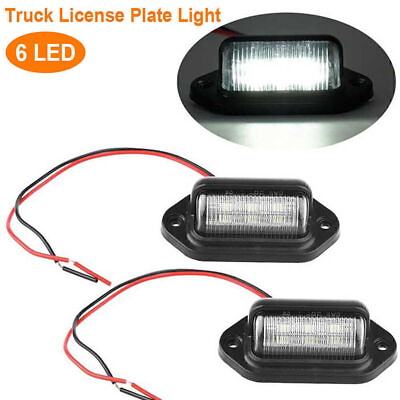 #ad 2X Universal LED License Number Plate Light Lamps for Truck SUV Trailer Lorry $9.59