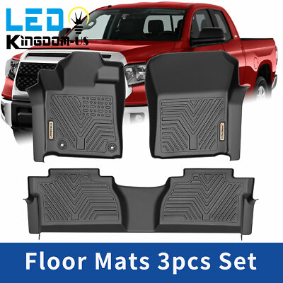 #ad 3D All Weather Floor Mats Liner for 2014 2021 Toyota Tundra CrewMax amp; Double Cab $67.19