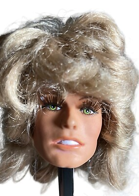 #ad Farrah Faucet Vintage Doll Head Head Only Mego Corp 1976 Original Hair Style $26.69