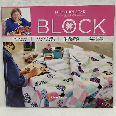 #ad Missouri Star Quilt Co BLOCK Idea Book Winter Vol 3 Issue 1 Quilt Patterns $20.48
