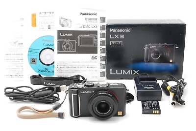 #ad 【Near MINT in Box】Panasonic LUMIX DMC LX3 Black Compact Digital Camera Japan $219.99