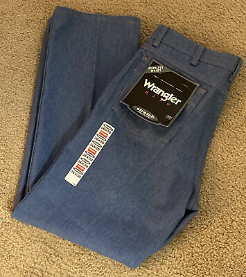 #ad Wrangler Hero NWT Flex Fit Stretch Denim Jeans Straight Actual 34x30 USA Made $29.99