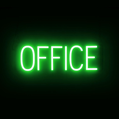 #ad OFFICE Neon Led Sign for Business. 20.5quot; X 6.3quot; Ultra Bright Energy Efficient $276.49