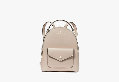 #ad Kate Spade Schuyler Mini Warm Beige Saffiano PVC Leather Backpack K8702 $299 $114.49