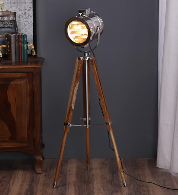 #ad #ad Floor Lamp Vintage Spot Light Tripod Corner light Study lamp Home Office Decor C $425.00